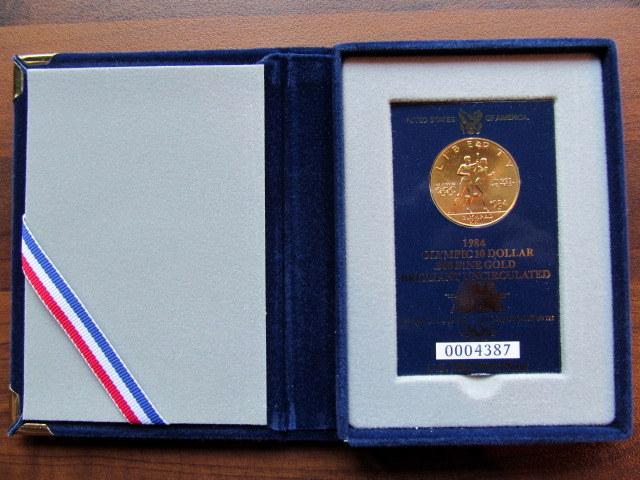 USA 10 D 1984 W Gold Olympia Los Angeles - Askon Keräilyraha