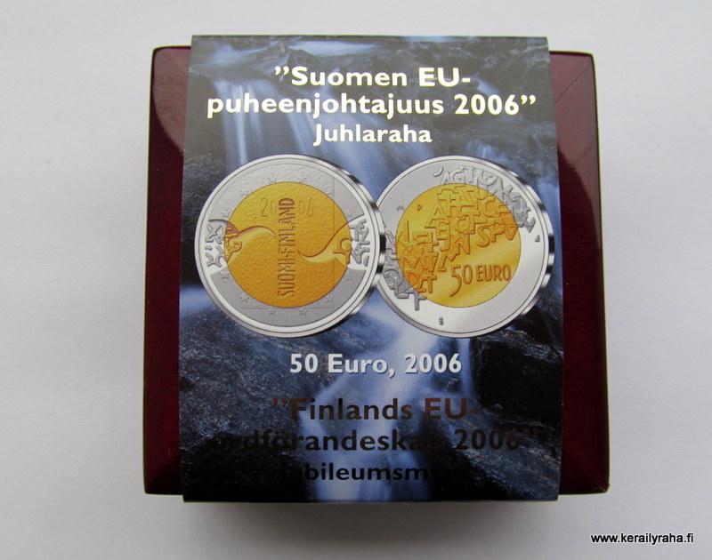 50 €€ 2006 Kultahopea EU-Puheenjohtajuus - Askon Keräilyraha