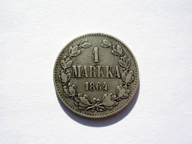 1 Markka 1864 - Askon Keräilyraha