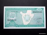 Burundi 10 Francs 1991 Kuva on mallikuva