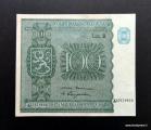 100 Markkaa 1945 Litt.B no AJ0979864 Kekkonen-Carpelan kl.7-8