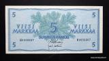 5 Markkaa 1963 ilman Litt, no 0058807 Kullberg-Voutilainen kl.7