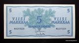 5 Markkaa 1963 ilman Litt, no N0295220 Leinonen-Aranko (v) kl.6