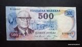 500 Markkaa 1975 no B1108363 Uusivirta-Nars kl.4