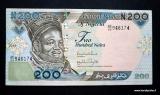 Nigeria 200 Naira 2010 Kuvan seteli Hyvkuntoinen kerilyseteli 4,80€