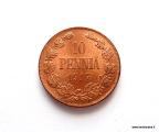 10 Penni 1917 II (kotka ilman kruunua) Kuvan kolikko Leimakiiltoinen kerilyraha 14,80€