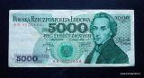 Puola 5000 Zloty 1982, 0,98 EUR